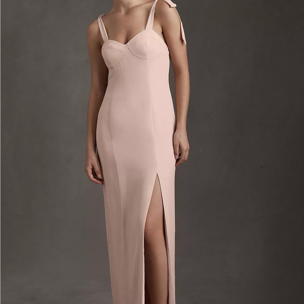 NWT Anthropologie BHLDN Antonia Georgette Shoulder Tie Bridesmaid Dress Size 22W